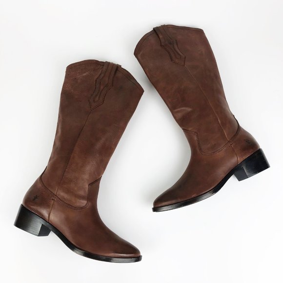 frye ray western pull on boot